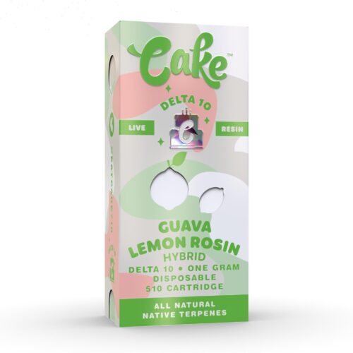 GUAVA LEMON ROSIN - CAKE DELTA-10 510 LIVE RESIN CARTRIDGE 1G