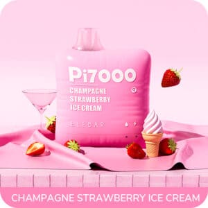 Pi7000 Champagne Strawberry Ice Cream ELF BAR