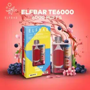 Sakura Grape Elf Bar TE6000 Disposable Vape Device
