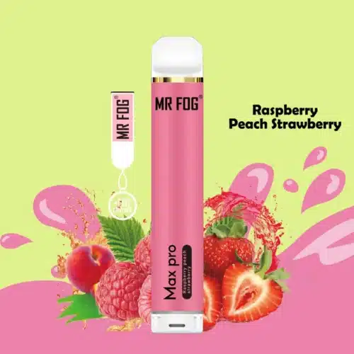 MR FOG MAX PRO 2000 PUFFS - Raspberry Peach Strawberry