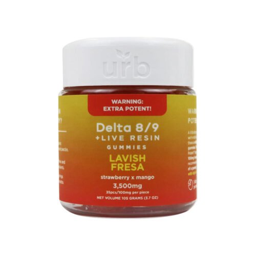 100mg Delta-8 + Delta-9 Live Resin Gummies 35ct (Lavish Fresa) — Urb