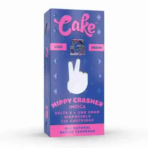 HIPPY CRASHER - CAKE DELTA-8 510 LIVE RESIN CARTRIDGE 1G