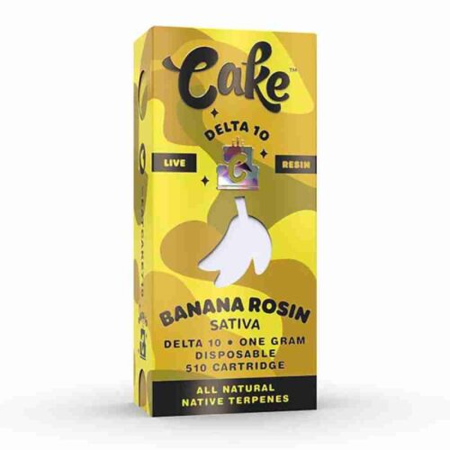 BANANA ROSIN - CAKE DELTA-10 LIVE RESIN CARTRIDGE 1G