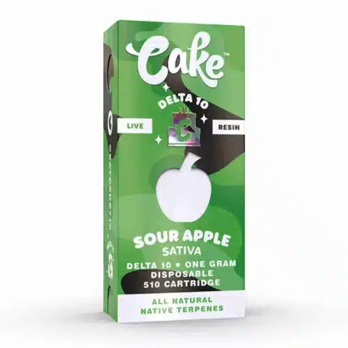 SOUR APPLE - CAKE DELTA-10 510 LIVE RESIN CARTRIDGE 1G