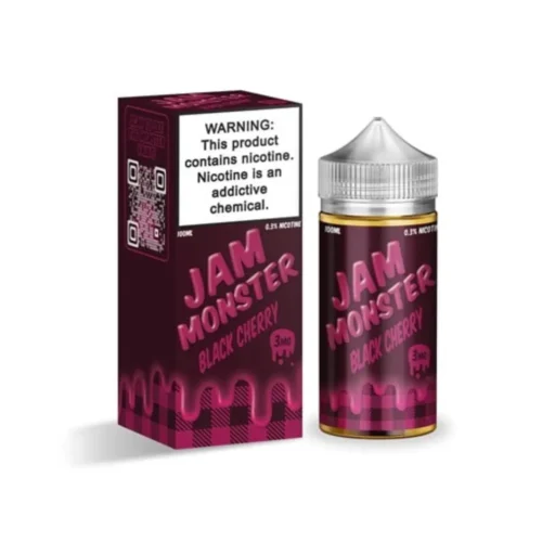 Black Cherry E-Liquid Jam Monster 100ml Vape Device