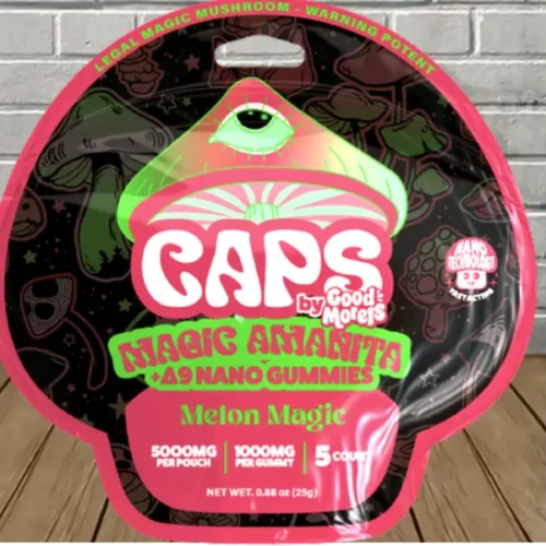 Melon Magic Caps Amanita Mushroom Gummies 5000mg