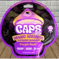 Purple Stuff Caps Amanita Mushroom Gummies 5000mg