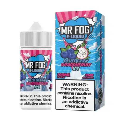Mr Fog Synthetic Nicotine Salt E Liquid 100ml Blueberry Dragonfruit Ice