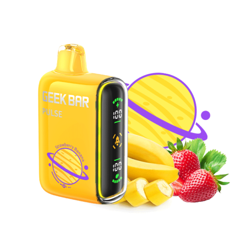 Strawberry Banana Geek Bar Pulse 15000 Puffs Disposable Vape