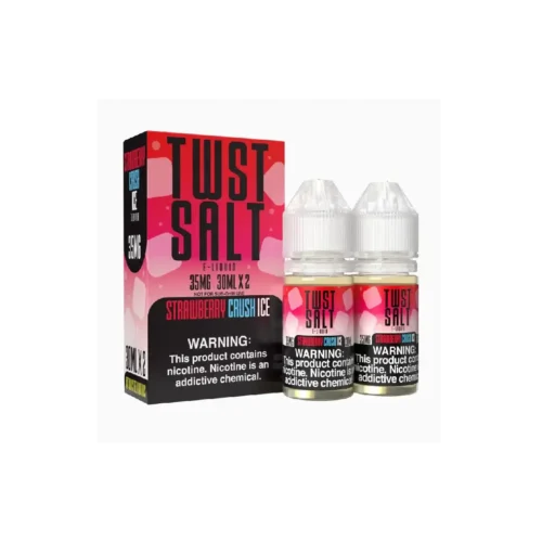 Strawberry Crush Ice Twist Salt E Liquid 60ml Vape Device