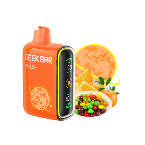 Tropical Rainbow Blast Geek Bar Pulse 15000 Puffs Disposable Vape