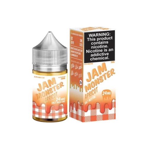 Apricot Nicotine Jam Monster Salt E Liquid Refillable Vape Device