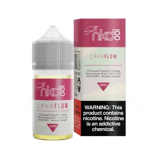 NKD 100 Salt Nicotine By Naked e Liquid 30ml Lava Flow