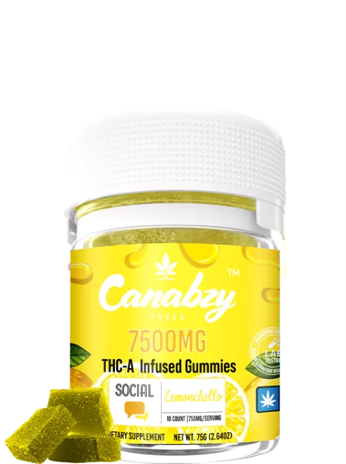 Canabzy THC-A Infused Gummies 7500mg – Lemonchello