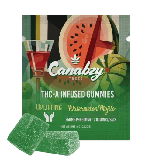 Canabzy THC-A Infused Gummies 500mg – Watermelon Mojito