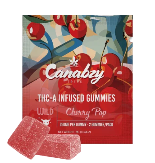 Canabzy THC-A Infused Gummies 500mg – Cherry Pop