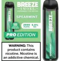 Spearmint – Breeze Pro 2000 Puffs