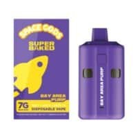 Space Gods Super Baked THC-P Disposable 7G - Bay Area Purp