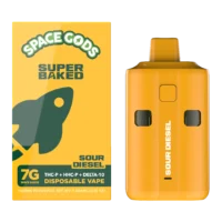 Space Gods Super Baked THC-P Disposable 7G - Sour Diesel