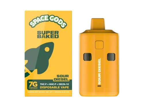 Space Gods Super Baked THC-P Disposable 7G - Sour Diesel