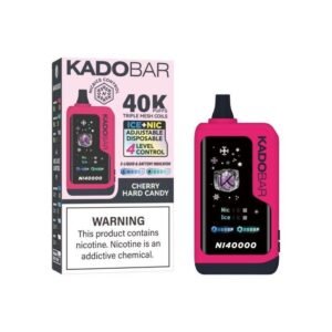 Kado Bar NI40K Ice Nic Control Disposable Cherry Hard Candy Vape Marley