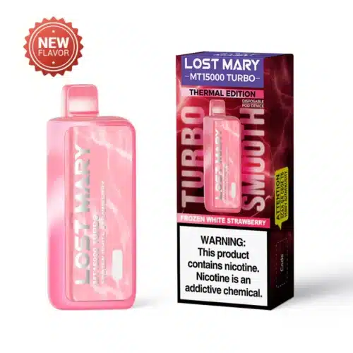 Frozen White Strawberry Lost Mary MT15000